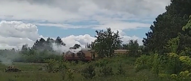 Trenul cu pasageri de pe ruta Bălți – Ocnița a luat foc din mers