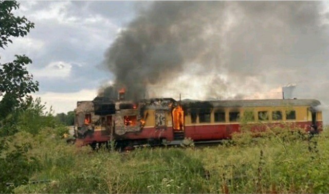 Noi detalii despre trenul cuprins de flăcări