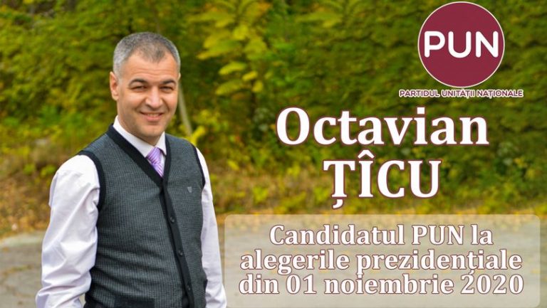 Octavian Țîcu este candidatul Partidului Unităţii Naţionale la alegerile prezindenţiale