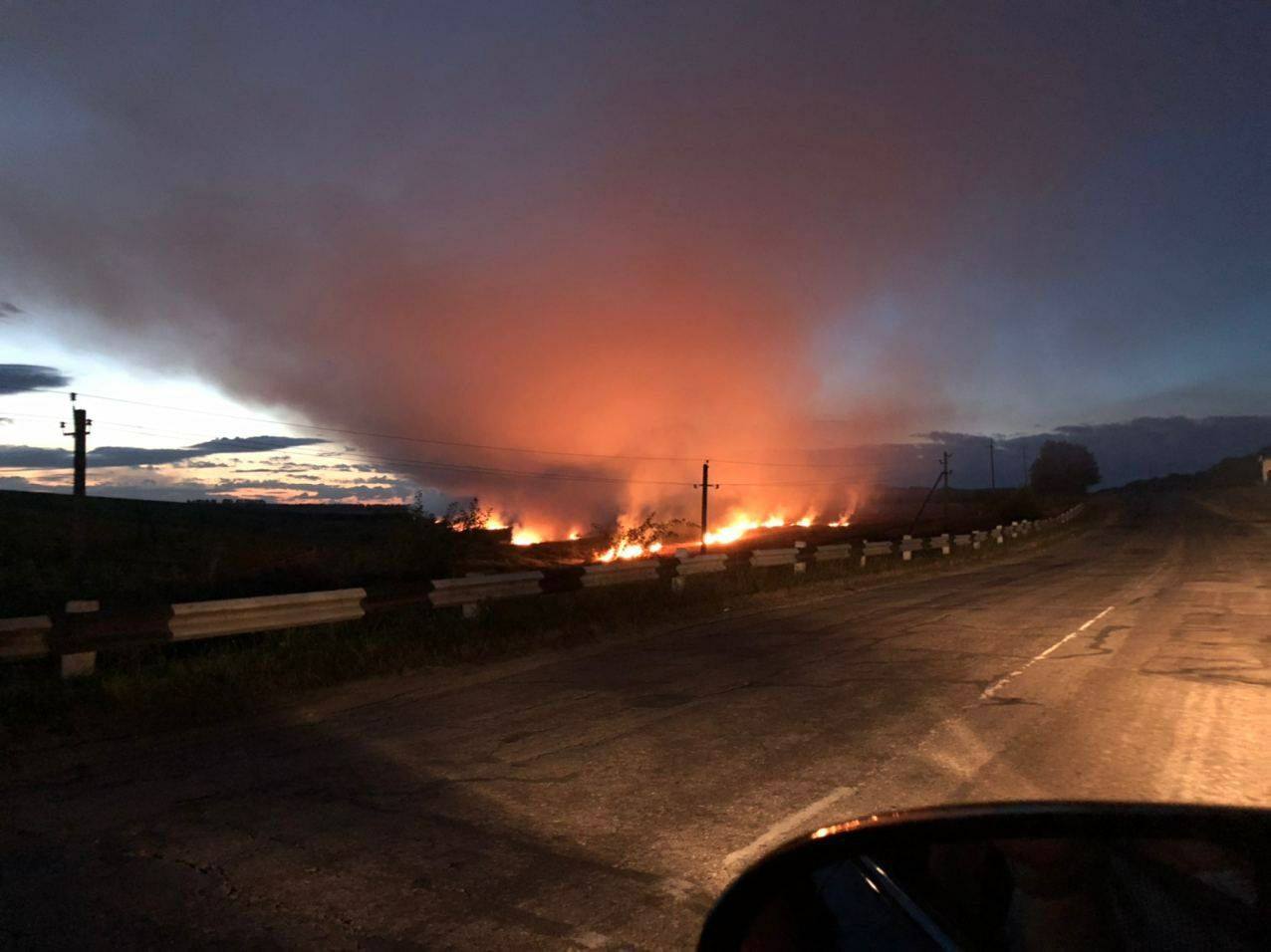 /VIDEO/ O miriște din raionul Ocnița a fost cuprinsă de flăcări