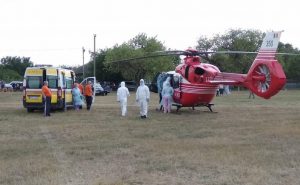 /VIDEO/ Grav accident în raionul Râșcani. Un tânăr a fost transportat cu un elicopter SMURD la Chișinău