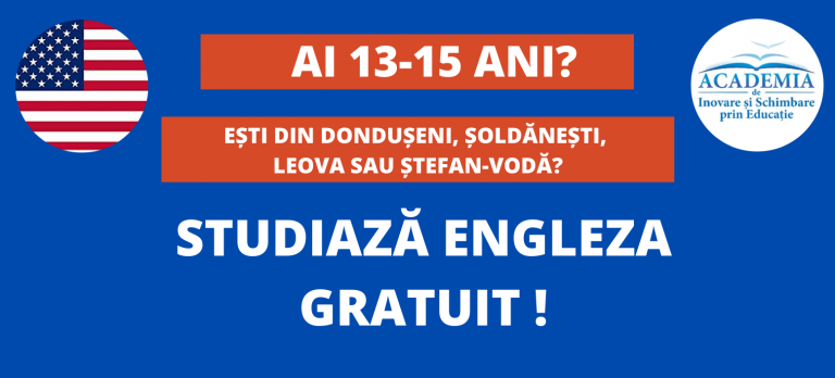Elevii din Dondușeni vor avea posibilitatea să studieze gratuit limba engleză