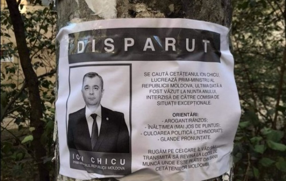 Anunț hazliu: Premierul Ion Chicu dat în dispariție