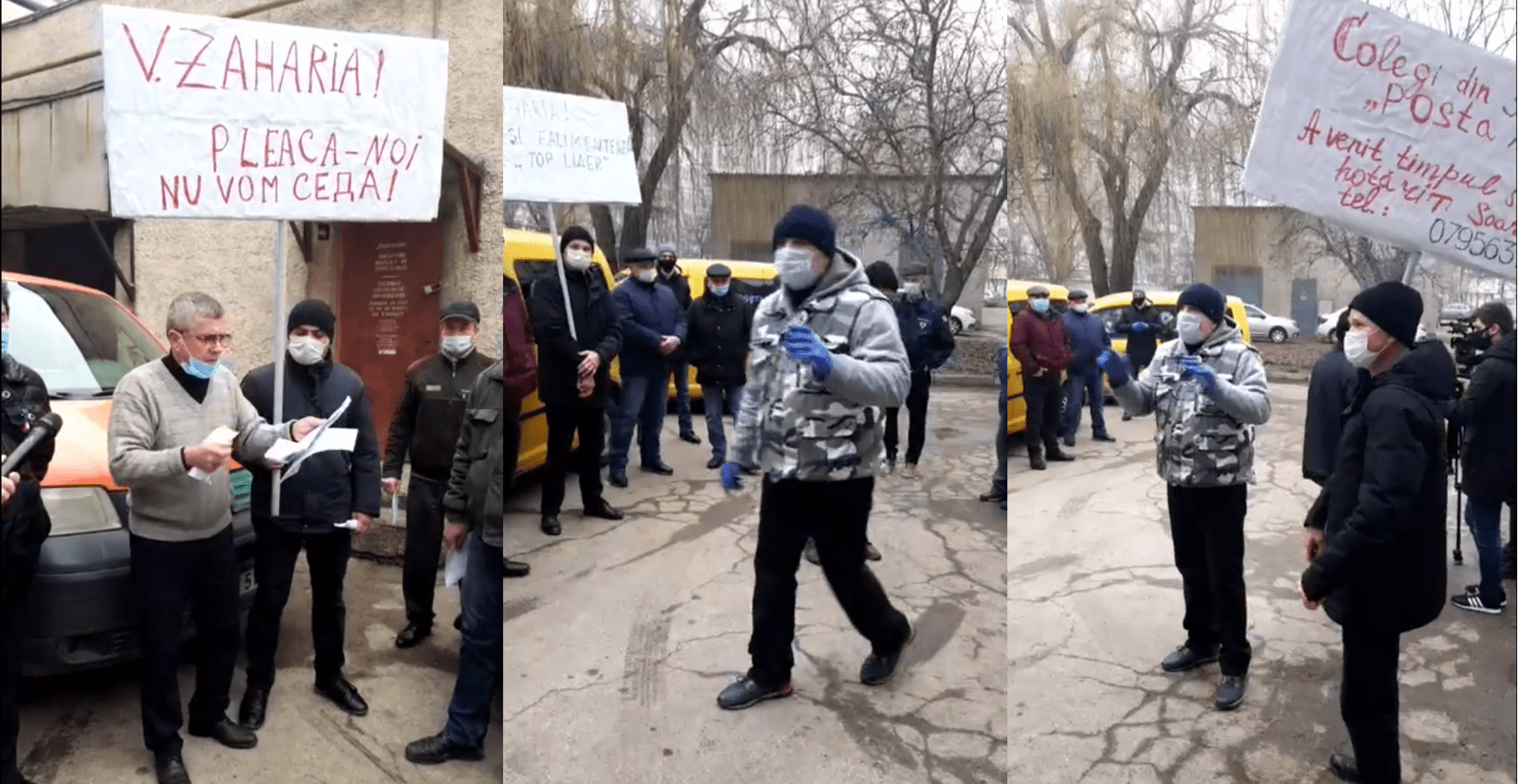 /VIDEO/ Angajații întreprinderii „Poșta Moldovei” din Bălți au ieșit la protest