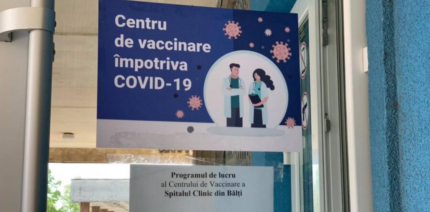 Un centru de vaccinare împotriva COVID-19 din Bălți și-a sistat activitatea