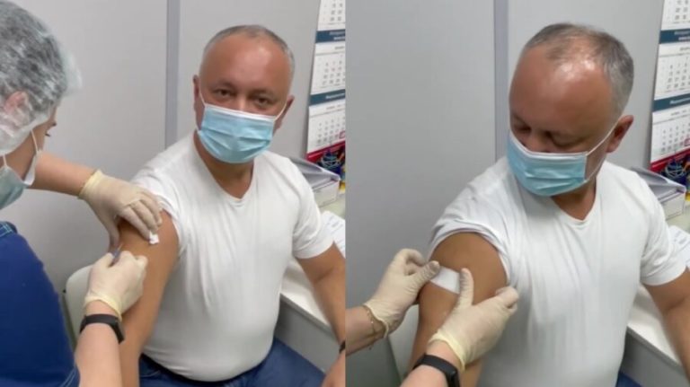 /VIDEO/ Igor Dodon s-a imunizat cu Sputnik V