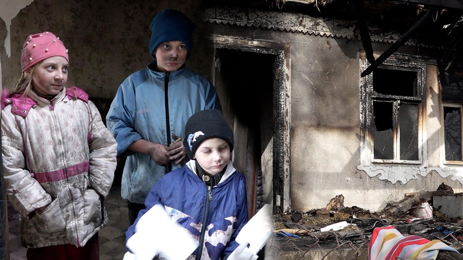 /VIDEO/ Le-a ars casa ca o torță. O familie din raionul Sîngerei a rămas fără acoperiș deasupra capului cu trei copii în brațe