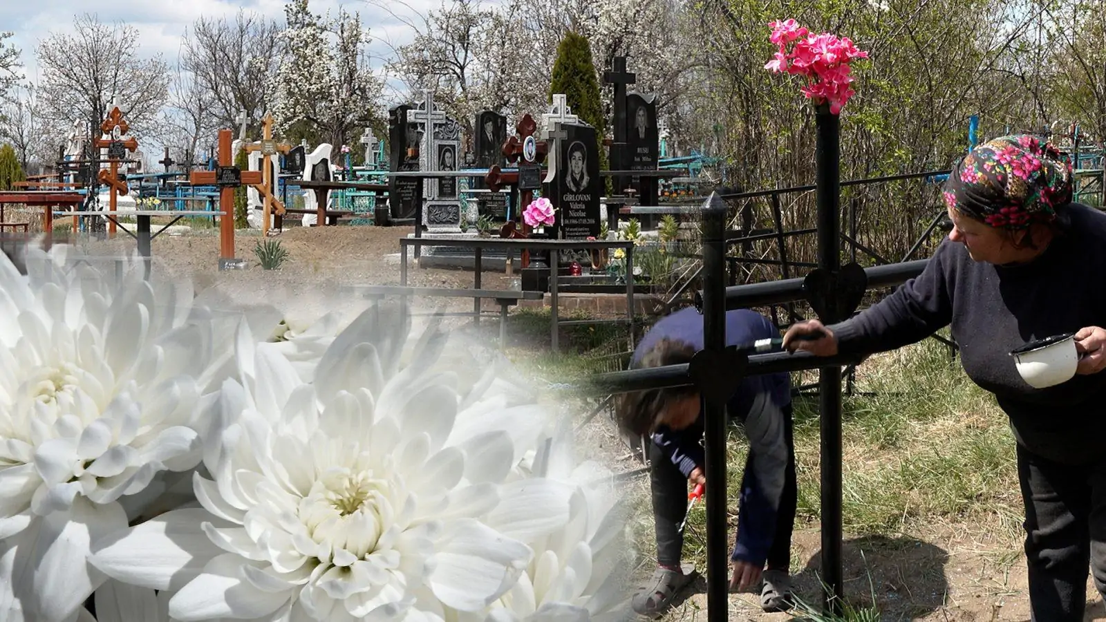 /ВИДЕО/ В преддверии Радоницы жители севера страны приводят в порядок могилы родных и близких