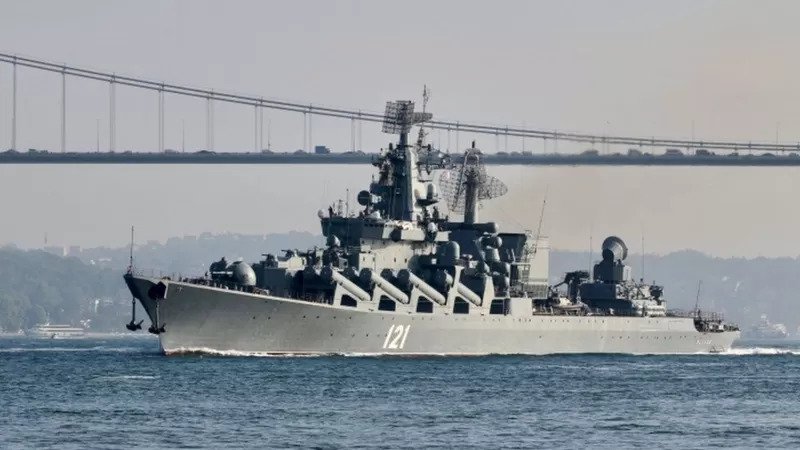 В Черном море затонул флагманский российский ракетный крейсер «Москва»