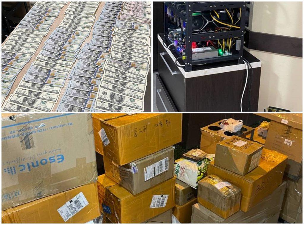 /VIDEO/ O schemă de contrabandă cu echipament de producere a criptovalutei, deconspirată de oamenii legii