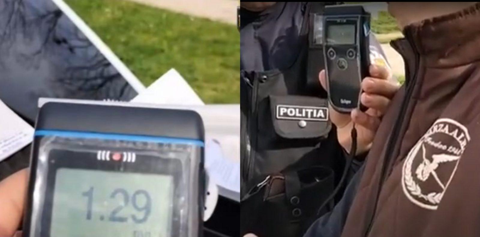 Un șofer beat, reținut după ce ar fi comis un accident rutier și a părăsit locul acestuia
