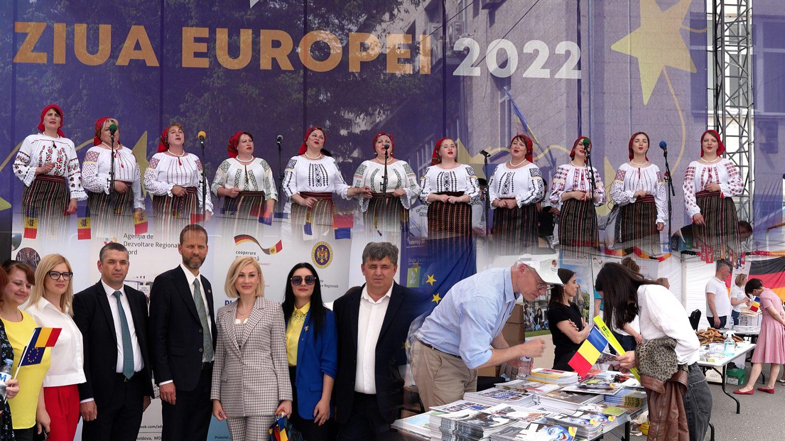 /VIDEO/ Ziua Europei, marcată la Edineț. Oficialii europeni i-au îndemnat pe locuitorii din nordul țării să sărbătorească Pacea