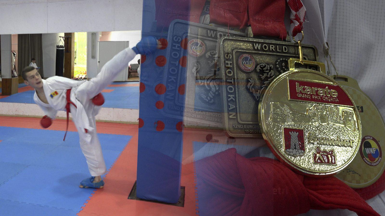 /VIDEO/ Un tânăr din Bălți a ajuns pe locul șapte într-un rating internațional la karate