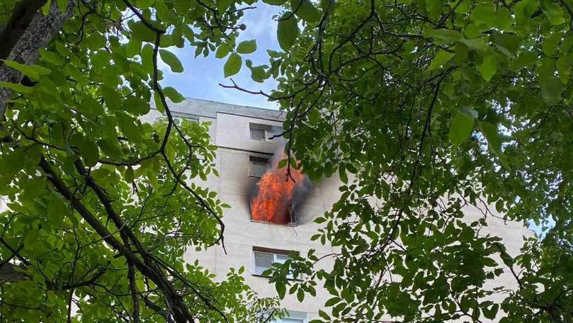 Incendiu la Tiraspol. Un apartament a fost cuprins de flăcări