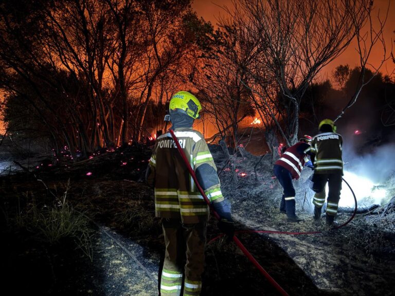 Pompieri moldoveni intervin zi și noapte în Grecia pentru stingerea incendiilor forestiere