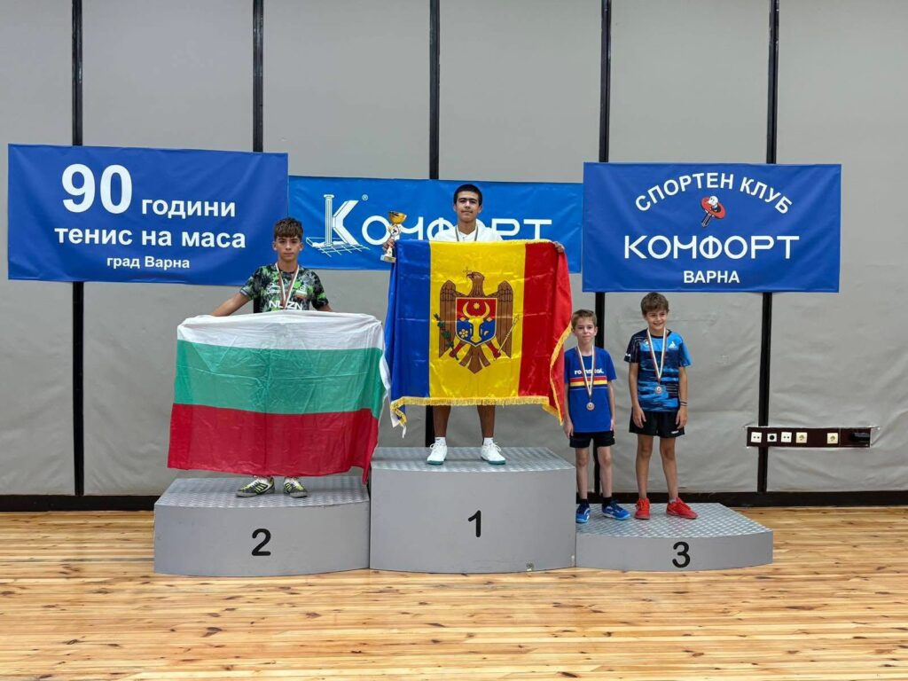 David Șargu, tenismen din Bălți, câștigă aurul la turneul internațional din Varna