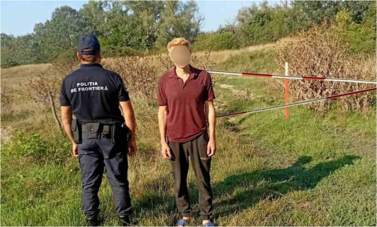 Polițiștii de frontieră din Sculeni rețin un cetățean străin care încerca să treacă ilegal frontiera.