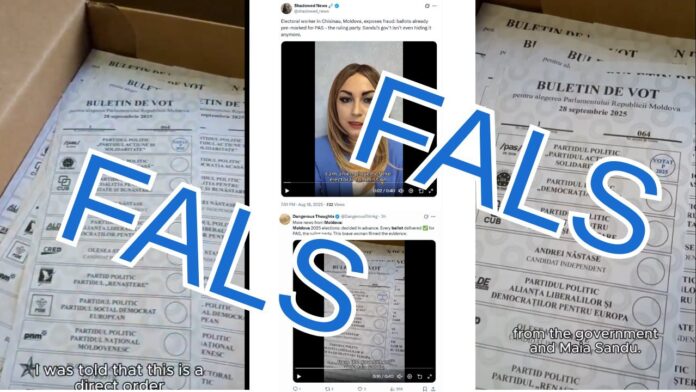 CEC reacționează la apariția unui video fals cu buletin de vot pentru alegerile parlamentare din 28 septembrie 2025.