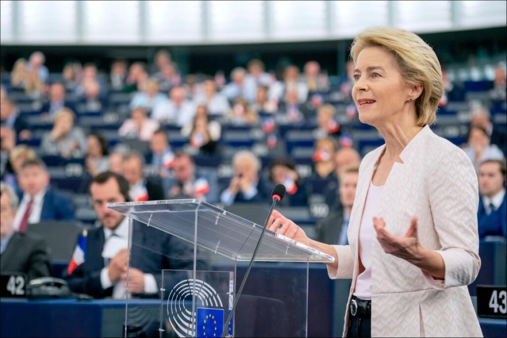 Ursula von der Leyen, președinta Comisiei Europene, transmitând un mesaj de felicitare pentru Republica Moldova.