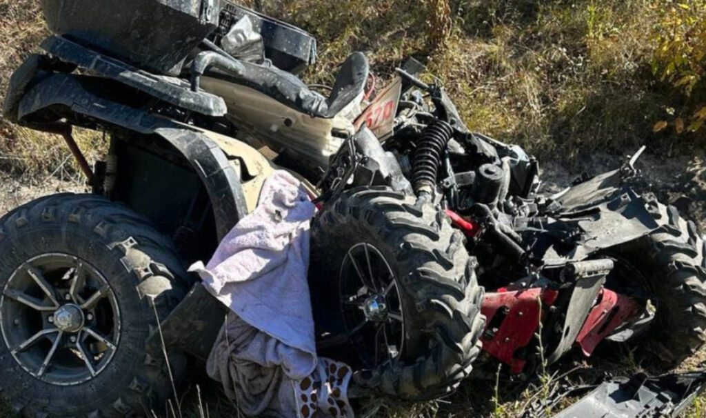 ATV distrus după accident mortal pe traseul L-206, Rezina
