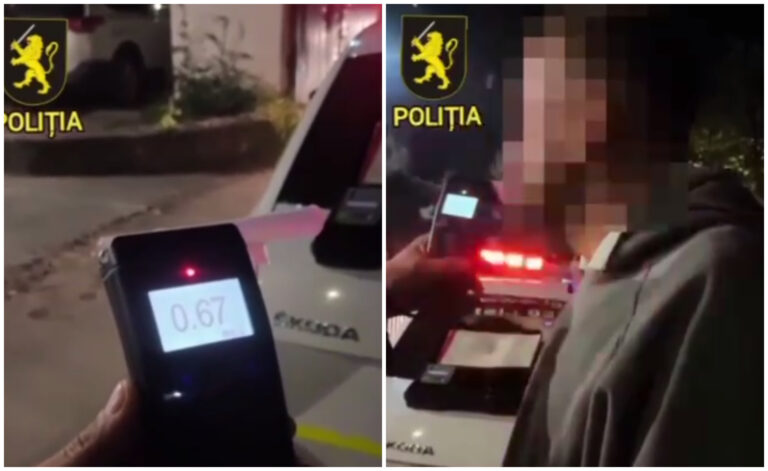 Echipaj al Poliției de Patrulare Nord verifică șoferii pentru consum de alcool.