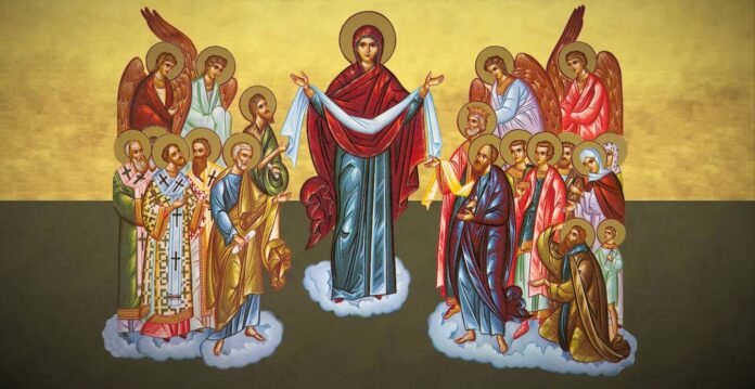 Credincioși ortodocși de stil vechi sărbătoresc Acoperământul Maicii Domnului, o sărbătoare a protecției și rugăciunii Fecioarei Maria