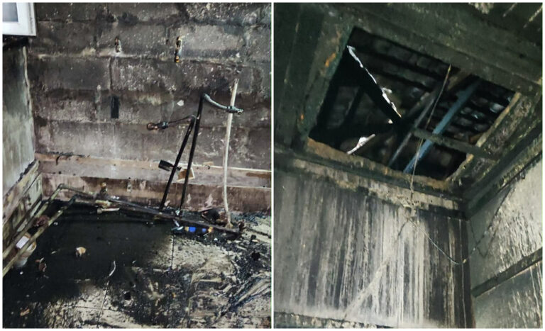 Casă grav avariată în urma unui incendiu produs la Mărăndeni.