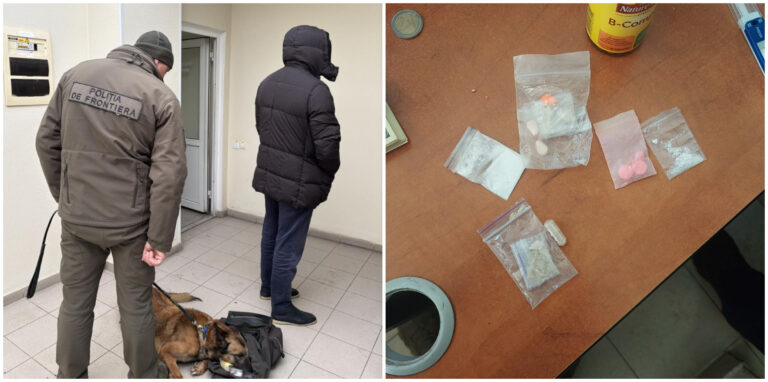 Droguri de tip cocaină și MDMA au fost depistate la PTF „Criva”, ascunse în geanta unui pasager. Substanțele au fost găsite cu ajutorul echipelor canine.