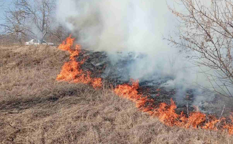 Pompierii intervin pentru stingerea unui incendiu de vegetație care a afectat zeci de hectare de teren în Republica Moldova în ultimele 24 de ore
